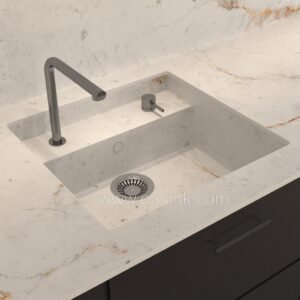 Neolith Abu Dhabi White | Saladeta Sink