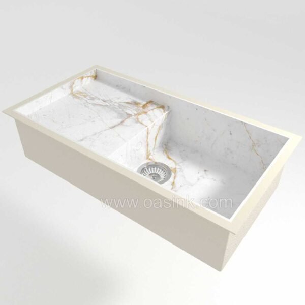 Neolith Abu Dhabi White | Portitxol Sink - Image 2