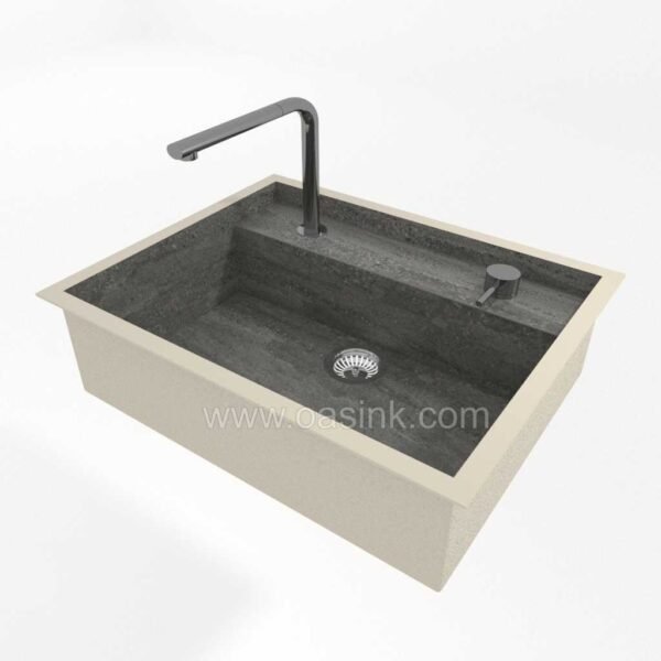 Neolith Aspen Grey | Saladeta Sink - Image 2