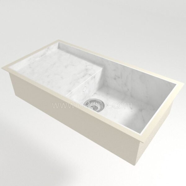 Neolith Blanco Carrara | Portitxol Sink - Image 2