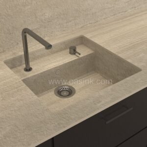 Neolith Strata Argentum | Saladeta Sink