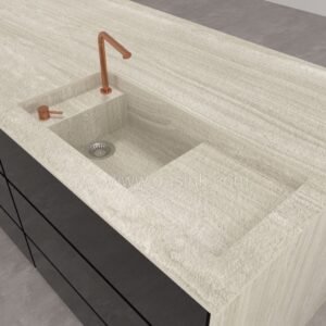 Neolith Strata Argentum | Martina Sink