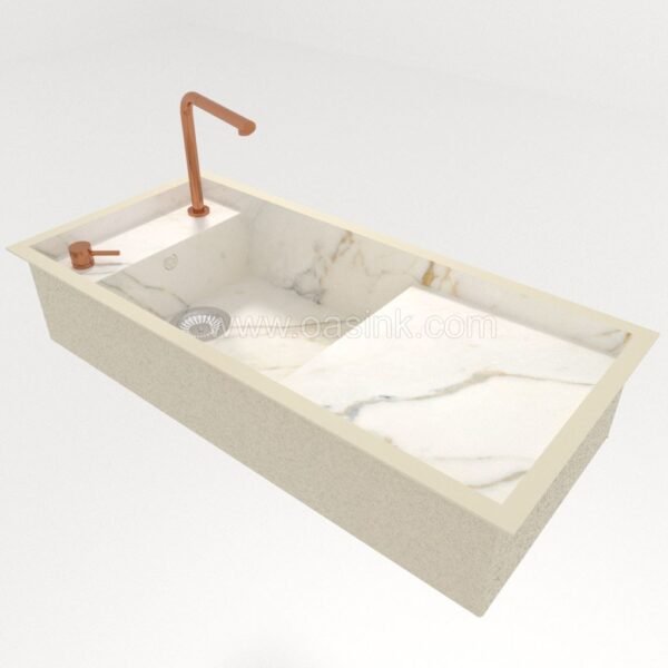 Marazzi Marble Look Golden White | Martina Sink - Image 2