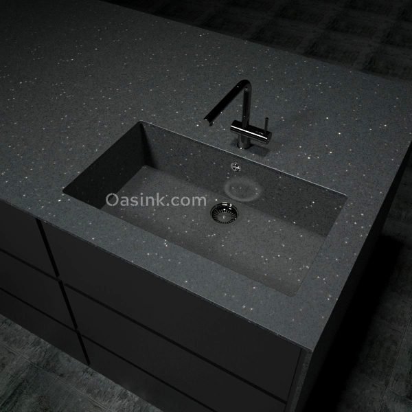 Silestone Negro Stellar - Sa Caleta Sink